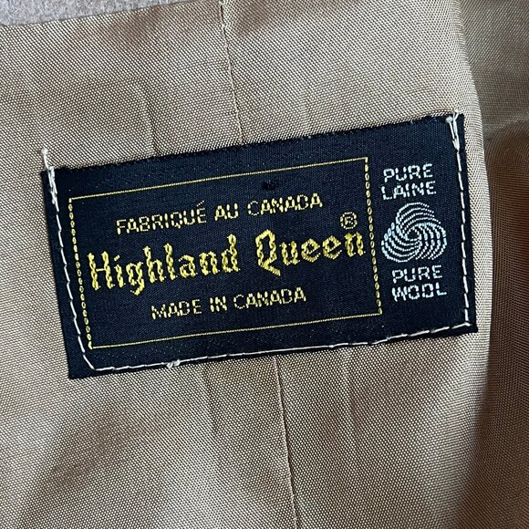 Vintage Camel Hair Wool Matching Midi Skirt Suit Set Preppy Belted Co-ord Formal - Picture 5 of 8